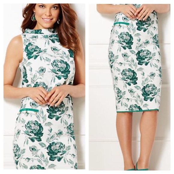 New York & Company Dresses & Skirts - NY&C Eva Mendez Floral Jacquard Skirt & Top Set 18